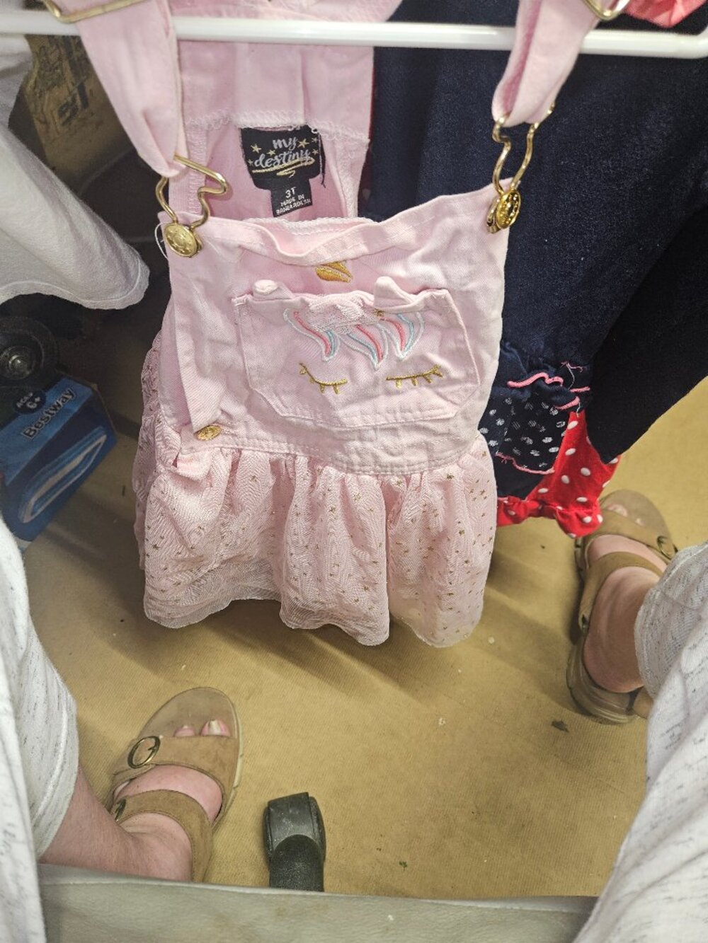 My Destiny Pink Unicorn Dress Size 3T with Unicorn Embroidery